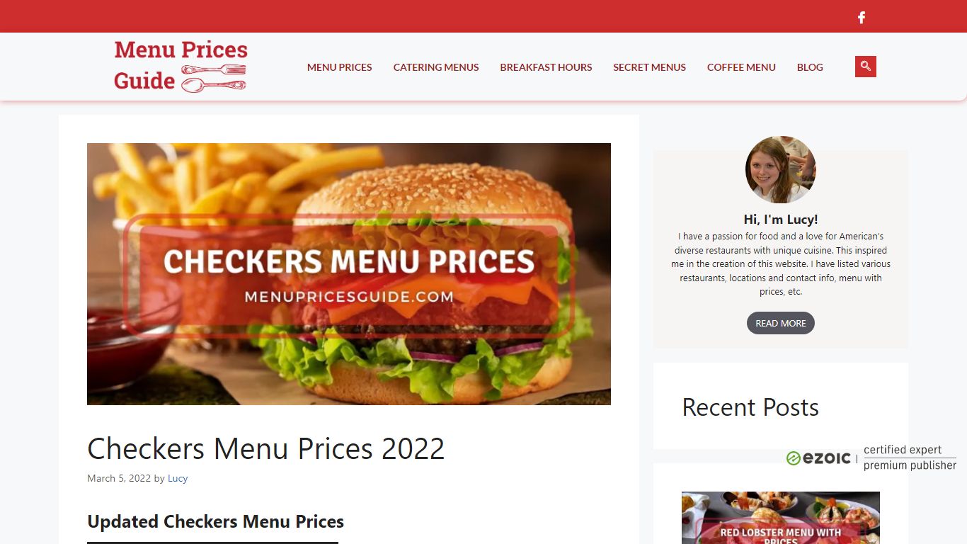 Checkers Menu Prices 2022