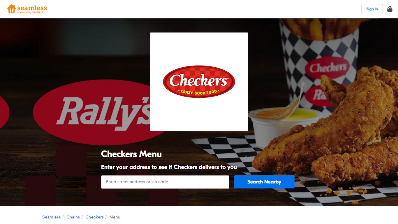 Checkers Menu, Prices, Delivery | Seamless